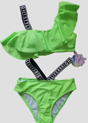 Детский и подростковый купальник топ с воланом fuba 7 цветов 2125шд