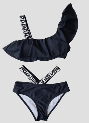 Детский и подростковый купальник топ с воланом fuba 7 цветов 2125шд