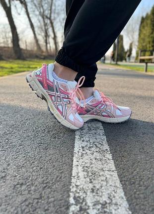 Asics gel-kahana 8 white/pink marathon running
