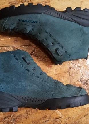 Шкіряні замшеві черевики кроссівки roberta scarpa gore-tex3 фото