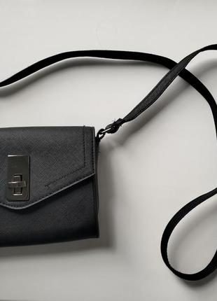Жіноча сумочка-гаманець клатч чорна primark1 фото