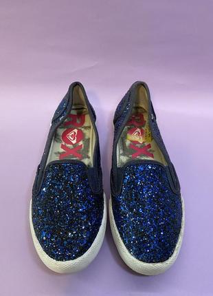 Блестящие балетки roxy