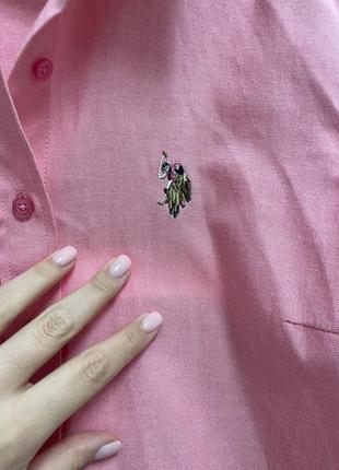 Рубашка polo розовая 🩷2 фото