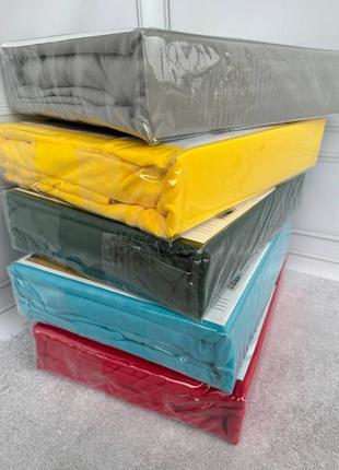 Постільна білизна страйп сатин на резинці туреччина євро розмір😍