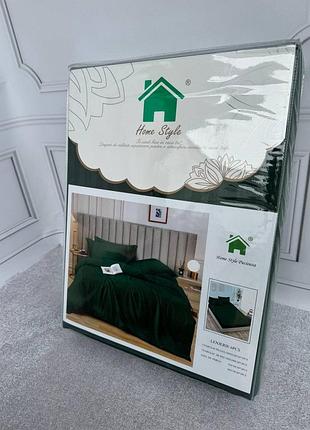 Постільна білизна страйп сатин на резинці туреччина євро розмір😍