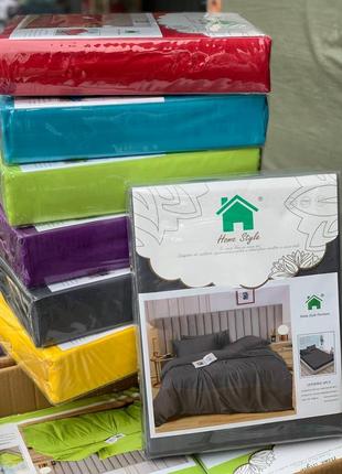 Постільна білизна страйп сатин на резинці туреччина євро розмір😍