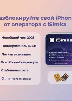 R-sim для розблокування і активації apple iphone/всі моделі/