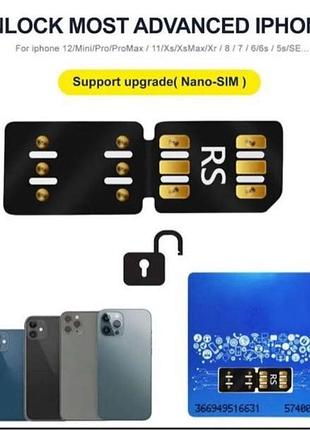 Чіп rsim/mksd/usim/для розблокування apple iphone/якість 100%/
