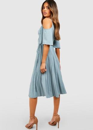 Жіноче плаття сарафан з відкритими плечима boohoo m-l (46-48-50)4 фото