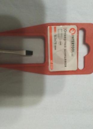 Отвертка sl3*75мм шлиц 2