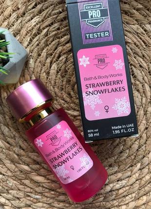 Тестер  strawberry snowflakes bath & body works
