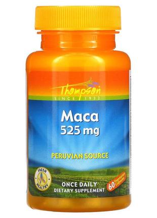 Перуанська маку, 525 мг, 60 капсул thompson, сша