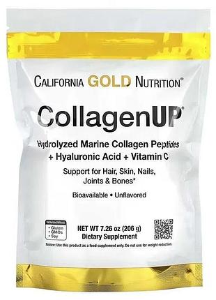 Collagenup морський колаген california gold nutrition 206г з гіалуроновою кислотою