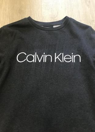 Світшот кофта лонг графіт unisex 100% бавовна бренд Down calvin klein2 фото