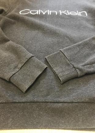 Світшот кофта лонг графіт unisex 100% бавовна бренд Down calvin klein3 фото