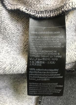 Світшот кофта лонг графіт unisex 100% бавовна бренд Down calvin klein6 фото