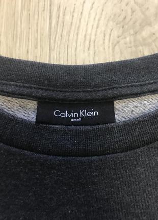 Світшот кофта лонг графіт unisex 100% бавовна бренд Down calvin klein5 фото