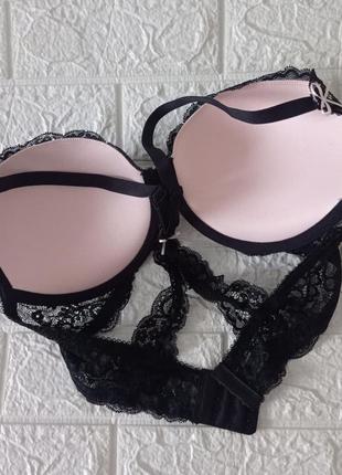 Снижки! lascana новый бюстгальтер пуш ап черный р.80/с