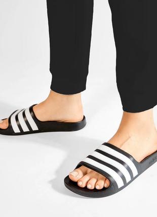 Adidas. оригінал. шльопанці фліп флопи adidas duramo slide blk.