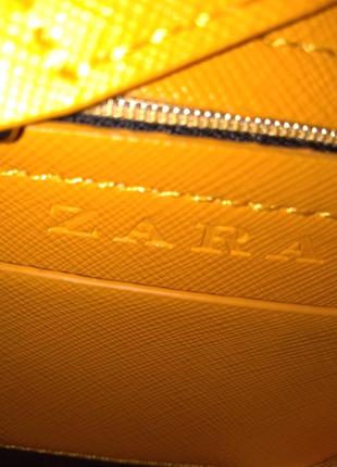 Желтая маленькая сумка сумочка кросс-боди zara оригинал