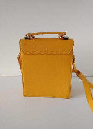 Желтая маленькая сумка сумочка кросс-боди zara оригинал