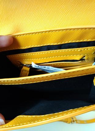 Желтая маленькая сумка сумочка кросс-боди zara оригинал
