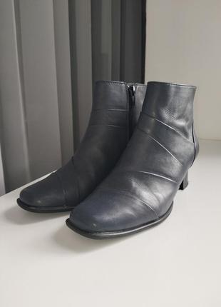 Жіночі сині черевики clarks1 фото