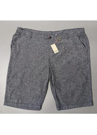 Батал! льняные шорты большого размера livergy p. 68. замеры на фото