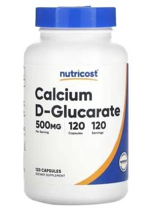 Nutriticost, кальцію d-глюкарат, 500 мг, 120 капсул