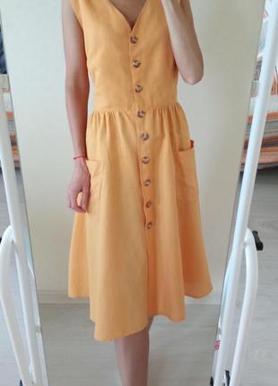 Лляна сукня міді від manor1 фото