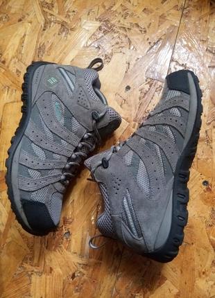 Шкіряні замшеві черевики кросівки на мембрамі columbia waterproof omni-tech2 фото