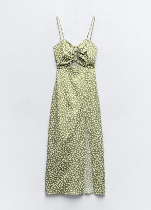 Платье в цветы zara3 фото