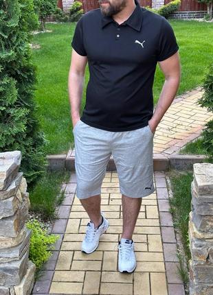 Чоловічий спортивний костюм на літо шорти і футболка