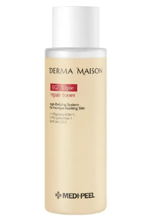 Омолоджувальний тонер для обличчя medi-peel derma maison egf triple repair toner 250 ml