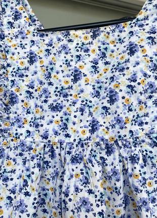Платье сарафан цветочное легкое летнее платье 6-7