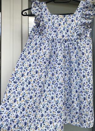 Платье сарафан цветочное легкое летнее платье 6-7