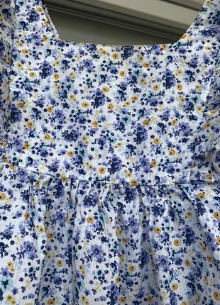 Платье сарафан цветочное легкое летнее платье 6-7