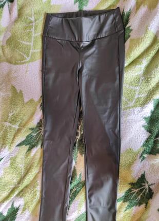 Лосины женские из экокожи