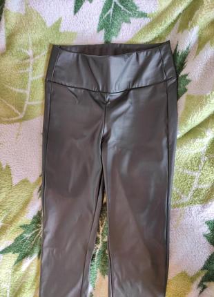 Лосины женские из экокожи