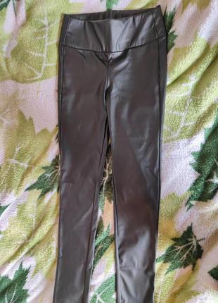 Лосины женские из экокожи