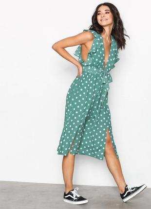 Платье сарафан в горошек glamorous 10 s-m (44-46-48)