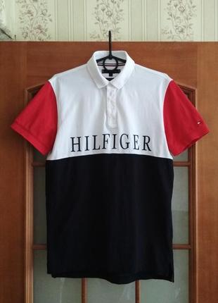 Мужская футболка поло tommy hilfiger (s-м) оригинал1 фото