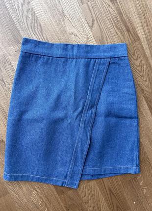 Юбка коттон мини