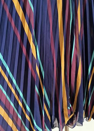 Длинная плиссированная юбка на подкладке