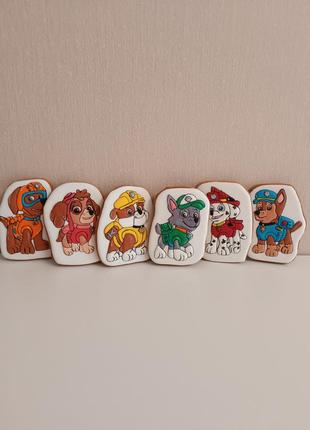 Пряники щенячий патруль, лапки