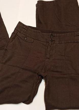 Женские летние брюки mexx uk16 eu44-46 l-xl наш 48-50р штаны хлопок лен