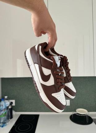 Жіночі кросівки в стилі nike dunk low cacao wow.10 фото