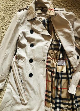 Тренч, плащ burberry brit оригинал бренд размер s,m тренч брендовый1 фото