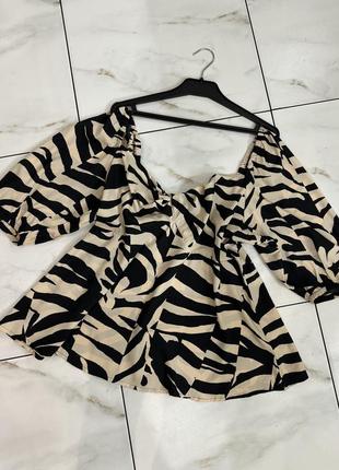 Женская блуза кофточка леопард new look 16-18-20 (52-54-56)