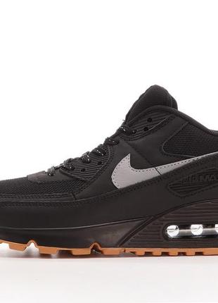 Мужские кроссовки nike air max 90 black grey 41-42-43-44-45